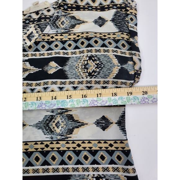 Hippie Rose Tunic Top size Medium Southwestern Print blouse - Picture 5 of 6